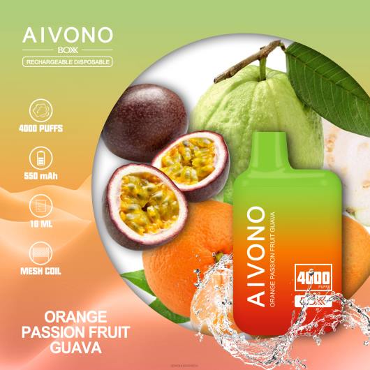 guayaba naranja y maracuyá Aivono AIM BOXX 4000 TRF4212 | Aivono Vaper